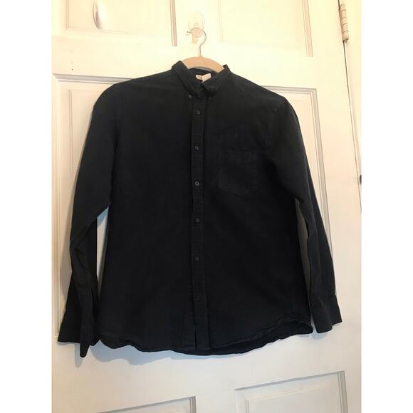 H&M LABEL OF GRAND GOODS  Shirt Men's M black LS - Picture 1 of 8